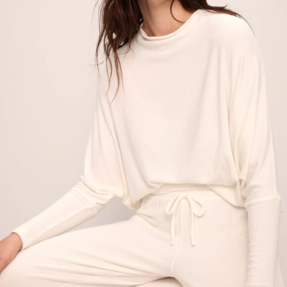 Eberjey Cozy Time Brushed Modal Top + Pant - Picture 3 of 9